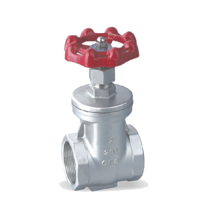 Screw thread gate valve